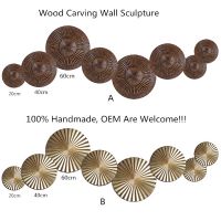 Stunning Wood Carving 3D Wall Sculpture UASW2091 Abstract Wall Art Decoration