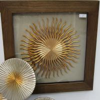 Wholesale UASB1192 Golden Wood Carving 3-D Shadow Box