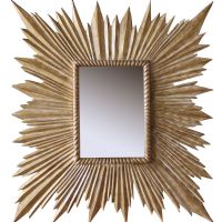 Wholesale Modern Gold Wood Carving UAMR3034 Decorative Wall Art Mirror