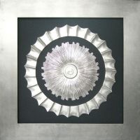 Wholesale Contemporary 3-D SILVER SUN Wall Art Shadow Box UASB1004 Wall Decoration