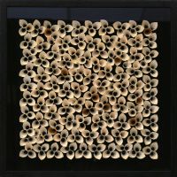 Wholesale Modern 3D Veneer Art Flower Shadow Box UASB1316B Wall Decoration