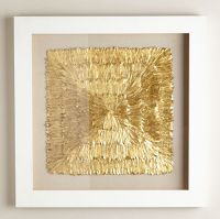 Luxury Golden Feather 3D Shadow Box Wall Art Decoration