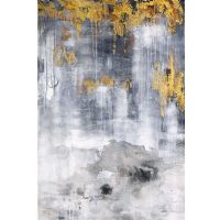 handpainted UACA6155 abstract golden oil paintings