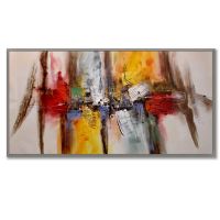 Handpainted CAFA5197 Abstract Canvas Wall Art Modern Oil Paintings Framed Artwork