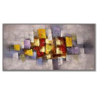 Handpainted CAFA5200 Abstract Framed Art Paintings