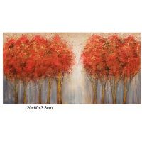 handpainted UACA6042 modern forest canvas wall art paintings