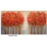 handpainted UACA6042 modern forest canvas wall art paintings