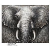 100% Handpainted Animal Elephant oil paintings UACA6015 Modern Animal Wall Art Paintings