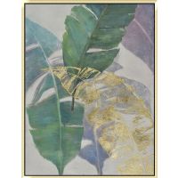 Leaf Framed Wall Art CAFA5030 Modern Gold Leaf Paintings Artwork