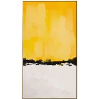 Wholesale 100% Handpainted CAFA5002 Yellow Oil Paintings Framed Art paintings