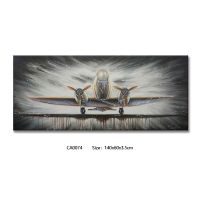 handpainted UACA6048 modern airplan oil paintings canvas wall art