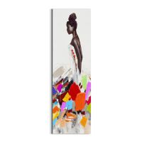 handpainted UACA6148 colorful figure modern canvas wall art
