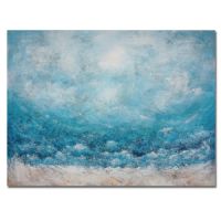 handpainted UACA6030 modern blue sky oil paintings abstract landscape wall art paintings