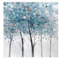 handpainted UACA6229 Modern Blue Forest Paintings