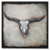 Wholesale UACA6213 modern handpainted cow horn paintings