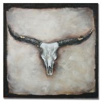 Wholesale UACA6213 modern handpainted cow horn paintings