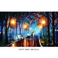 Handpainted UACA6067 3D Oil Paintings Colorful Landscape Forest Paintings