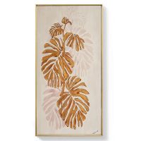 100% handpainted modern leaf Oil Paintings CAFA5072 Abstract Oil Paintings framed art