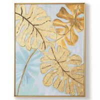 handpainted golden leaf oil paintings CAFA5071 modern oil paintings