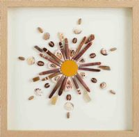 Modern Shells Flower 3D SHadow Box UASB1393 Wall Art Decoration