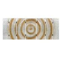 Modern Panel 3D Wall Art Gold Sun Silver Wall Art Sculpture