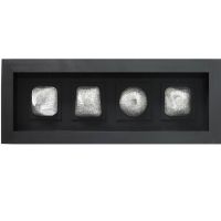 Wholesale Silver Wood Carving 3D Shadow Box UASB1074 Wall Art Decoration