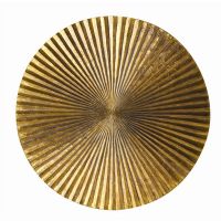 Wholesale Modern Golden Leaf Wall Art Sculpture UASW2043 3D Wall Art Decoration