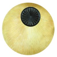 Wholesale Modern Wood Carving Golden 3D Wall Art Sculpture