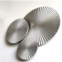 Modern Silver Sunburst Wood Carving 3D Wall Art Sculpture