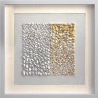 Wholesale Gold and Silver Stones 3D Shadow Box Wall Art UASB1366B Wall Decoration