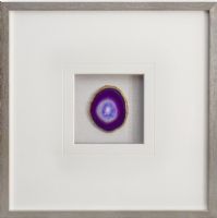 Modern 3D Shadow Box Pink Agate Wall Art