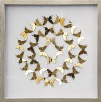 Wholesale Modern 3D Shadow Box UASB1419 Metal Butterfly Wall Art Decoration