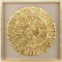 Modern Gold Feather 3D Shadow Box UASB1308 Wall Art Decoration