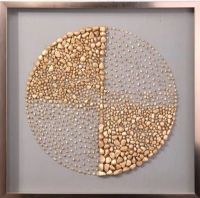 Modern 3D SHadow Box UASB1274E Stone Wall Art for Home Decoration