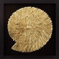 Wholesale Modern Gold Feather Wall Art UASB1233 3D Shadow Box Wall Art