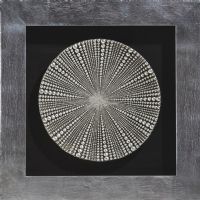 Wholesale Modern 3D Shadow Box UASB1200B Wood Carving Wall Art Silver Leaf Framed Artwork for Home Decoration