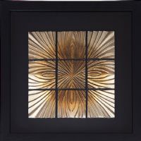 Wholesale Modern Wood Carving 3D Shadow Box UASB1334C Wall Art Decoration Framed Art Decoration