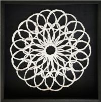 Wholesale Modern 3D Shadow Box UASB1440B Rice Paper Wall Art Decoration With Black Frame