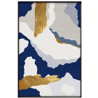 Wholesale modern CAFA5021 gold leaf wall art paintings