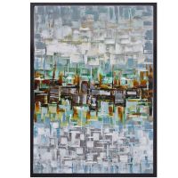100% handpainted modern oil paintings CAFA5083 Abstract framed art paintings