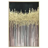 Wholesale 100% Handpainted Forest Oil Paintings CAFA5116 Gold Leaf Abstract Wall Art Paintings