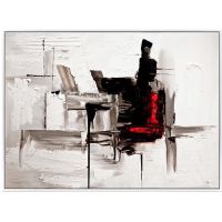 Wholesale 100% handpainted CAFA5127 abstract paintings white framed artwork