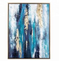 Wholesale CAFA5145 Abstract Dinorah Blue Canvas Wall Art for Home Decoraiton