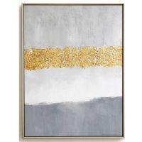 Wholesale Modern Gold Foil Sky Oil Paintings CAFA5148 Abstract Wall Art Paintings With Gold Framed for Home Decoration