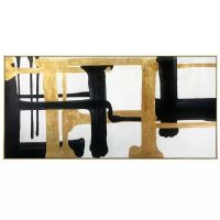 Wholesale Modern Gold Foil Oil Paintings CAFA5214 Unique Wall Art Paintings