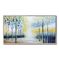 Wholesale Modern Landscape Oil Paintings CAFA5220 Abstract Forest Wall Art Paintings