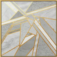 Wholesale Modern Golden Foil Line Oil Paintings CAFA5237 Framed Wall Art  Paintings