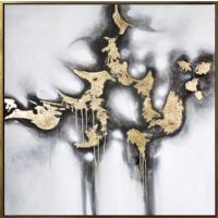 Wholesale 100% handpainted abstract canvas wall art paintings CAFA5244 modern gold foil wall paintings
