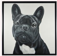 Wholesale 100% handpainted animal dog oil paintings CAFA5246 lovely dog wall art paintings