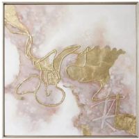 handpainted CAFA5270 modern gold foil oil paintings abstract canvas wall art for home decoration